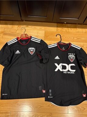 Adidas D.C. United Kids Black Home Soccer Jersey